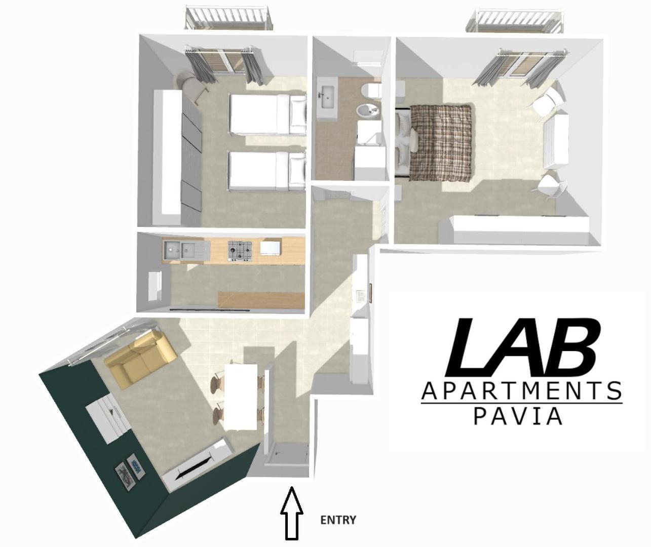 Lab42 City & San Matteo Apartment - 2 Bedrooms Pavía Exterior foto